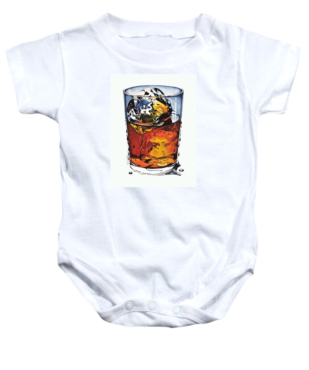 Gouache Baby Onesie featuring the painting Oh My Gouache by Cliff Spohn