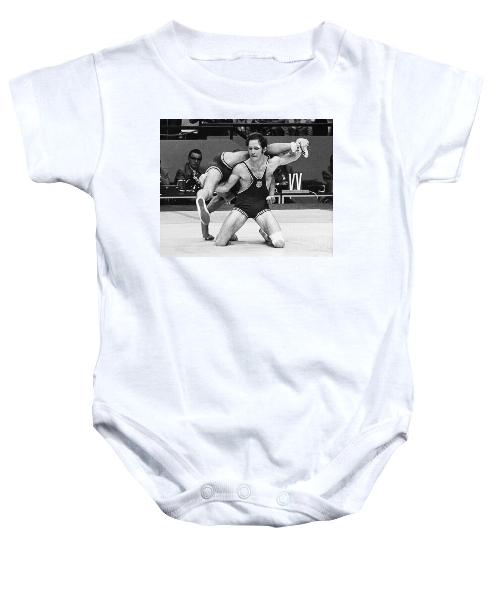 1972 Baby Onesie featuring the photograph Olympics: Wrestling, 1972 by Granger