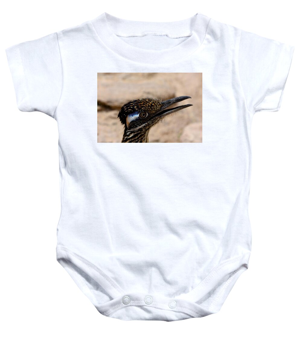 Bird Baby Onesie featuring the photograph On the Prowl by Melisa Elliott