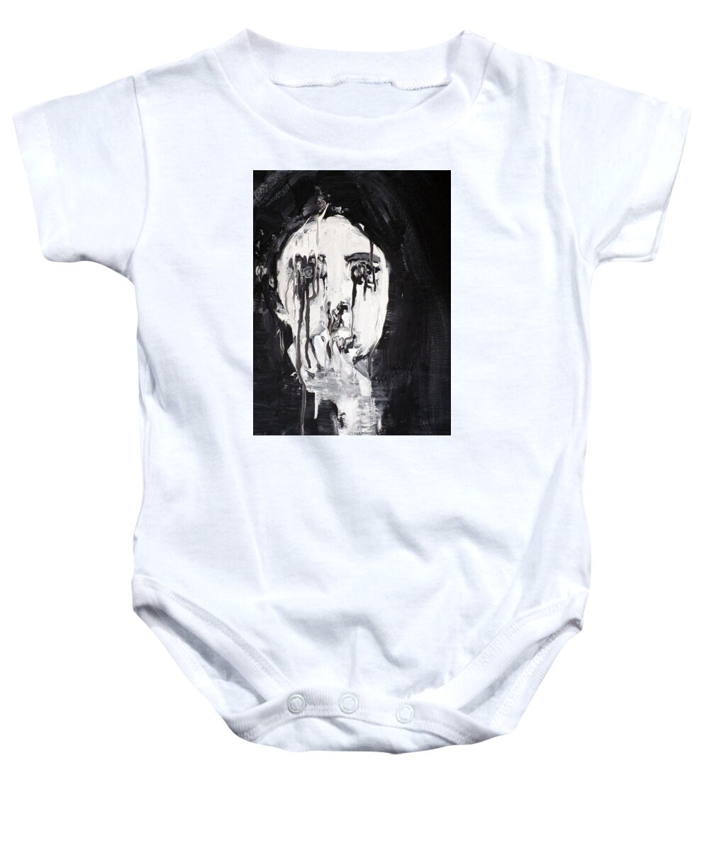 Woman Baby Onesie featuring the painting Oracle by Fabrizio Cassetta