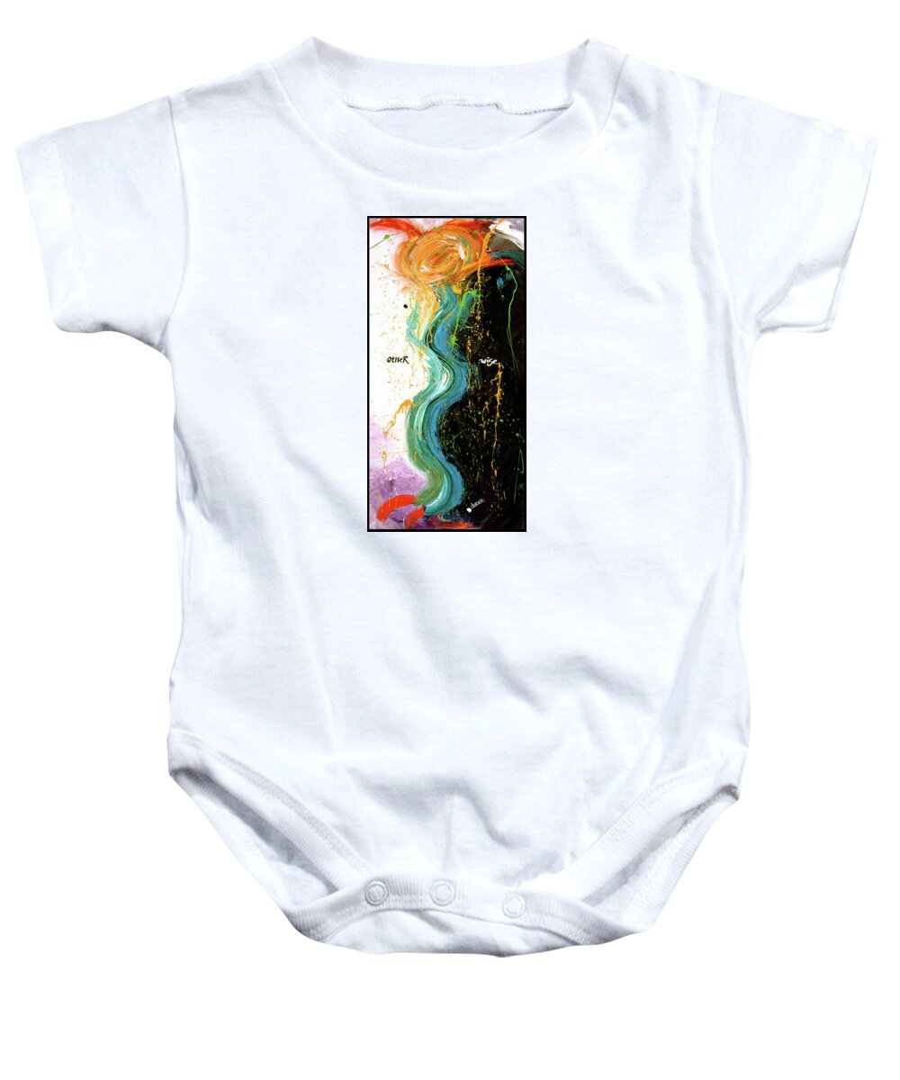 Art Baby Onesie featuring the digital art Other Wise by Dar Freeland