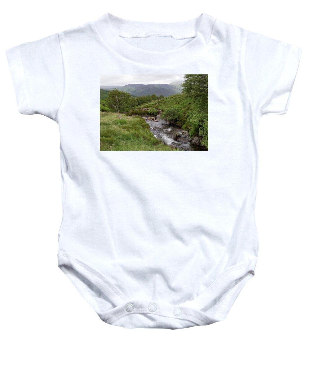 Lake Baby Onesie featuring the photograph Over Honister Pass by Shirley Mitchell