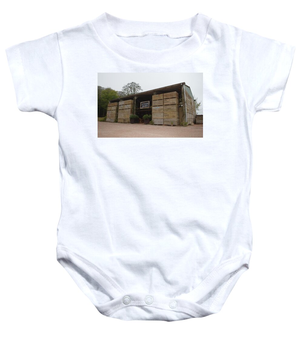 Packing Baby Onesie featuring the photograph Packing Crate Steak Barn by Adrian Wale