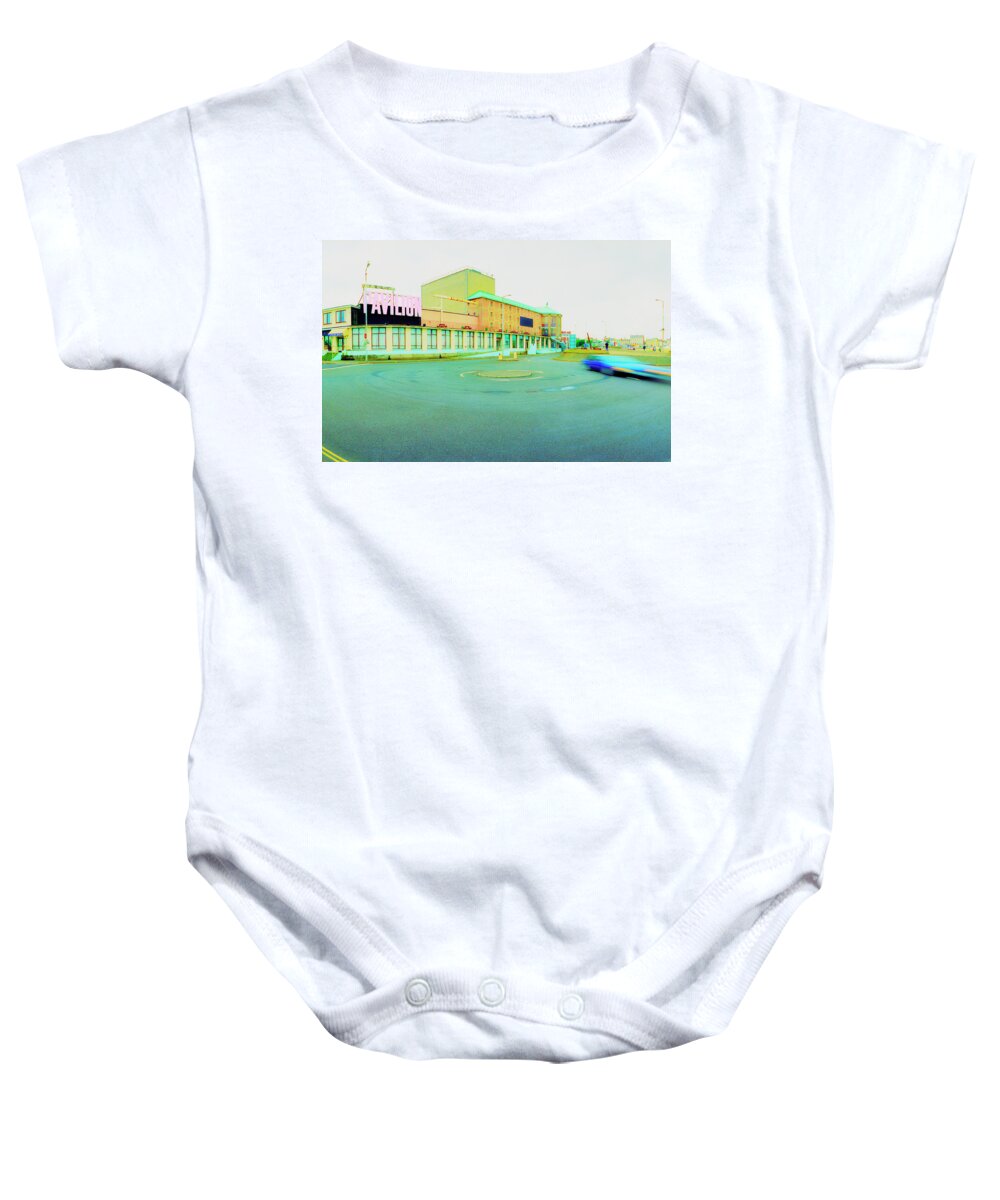 Sand Baby Onesie featuring the photograph Pavilion by Jan W Faul