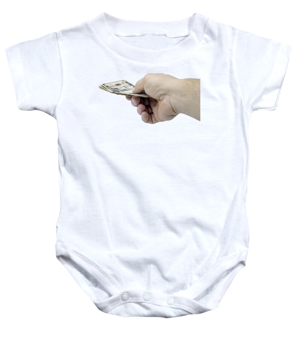 Texas Baby Onesie featuring the photograph Pay Money by Erich Grant