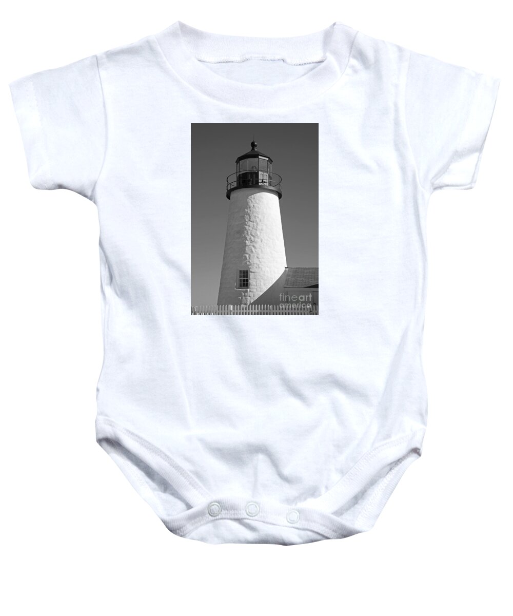 Pemaquid Point Lighthouse Baby Onesie featuring the photograph Pemaquid Point Lighthouse III by Alana Ranney