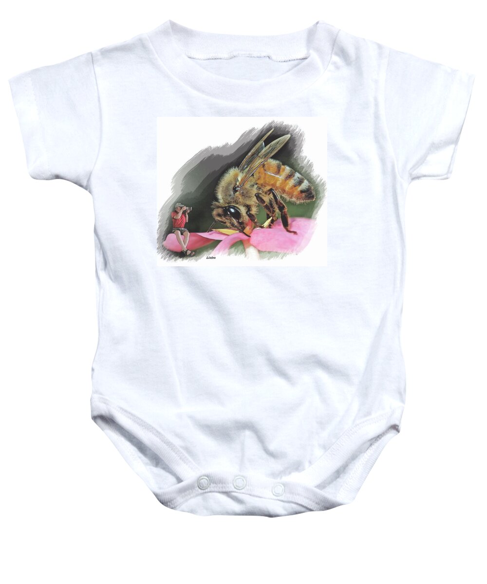 Perspective Baby Onesie featuring the digital art Perspective by Larry Linton
