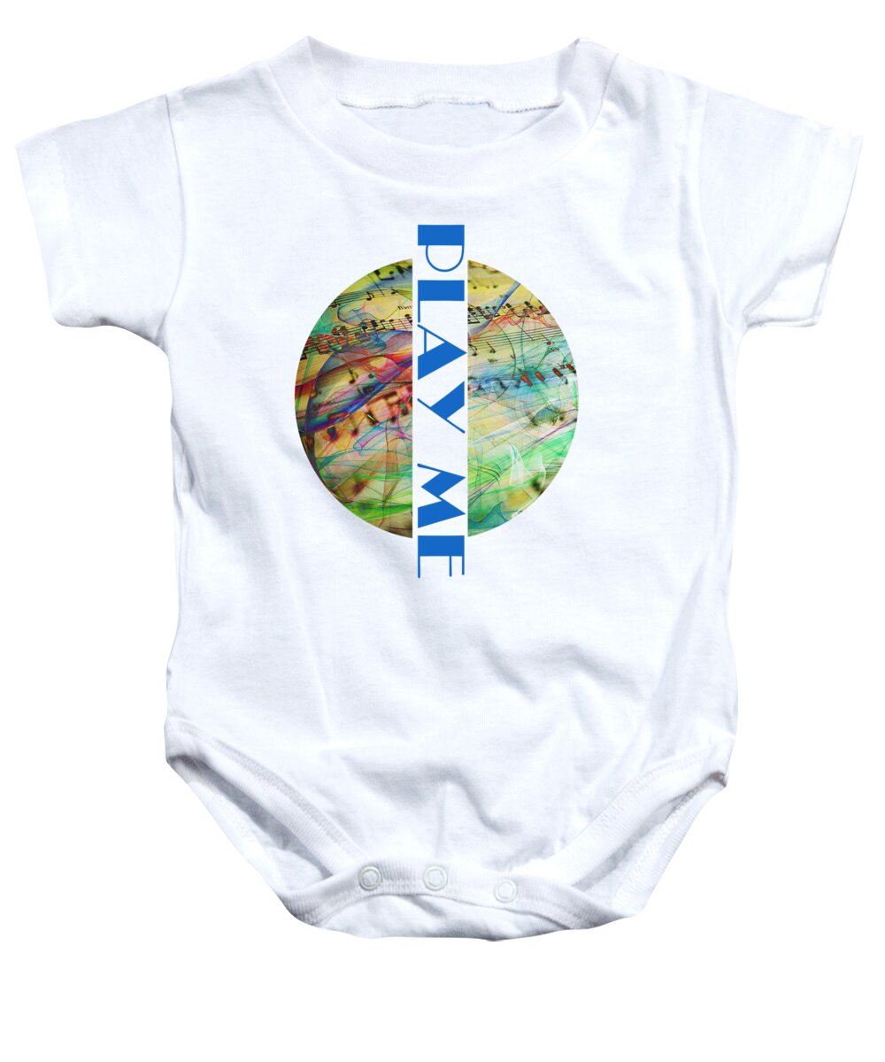 Ts002 Baby Onesie featuring the digital art Play Me by Edmund Nagele FRPS