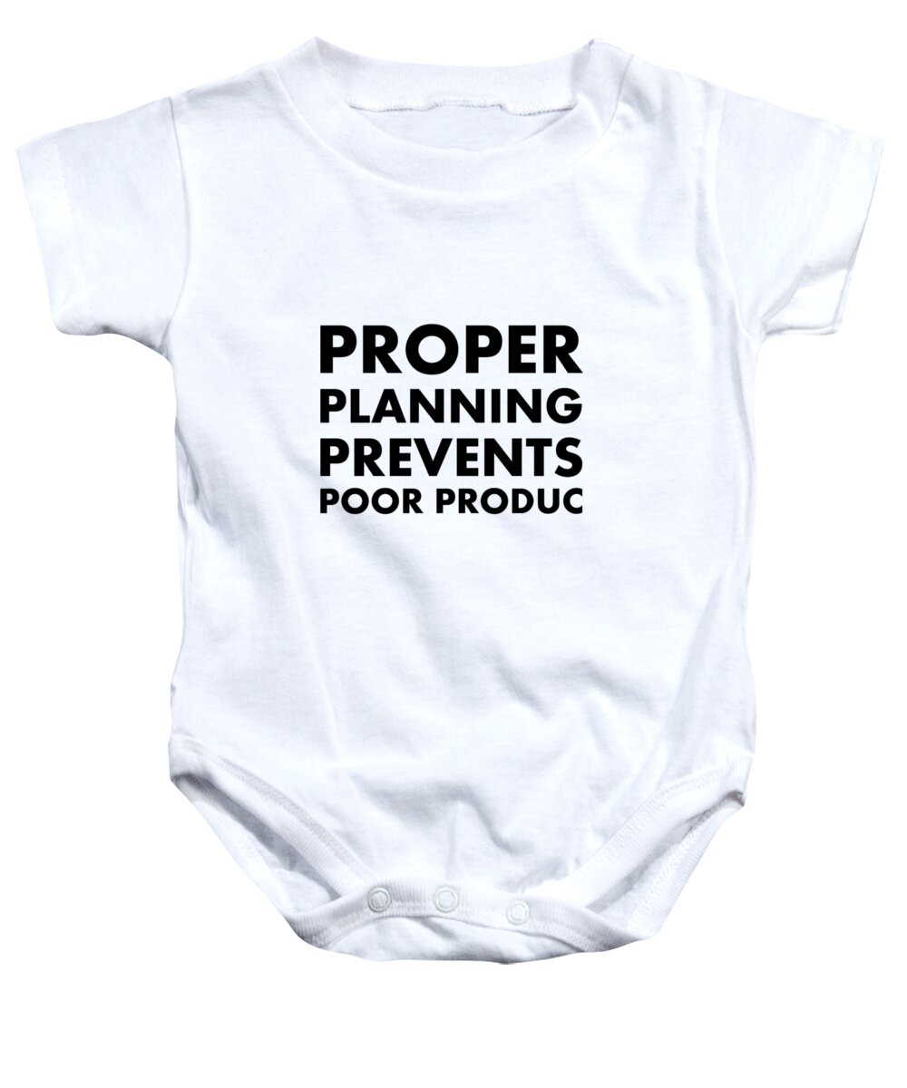 Proper Planning - Richard Reeve Baby Onesie featuring the digital art Proper Planning by Richard Reeve