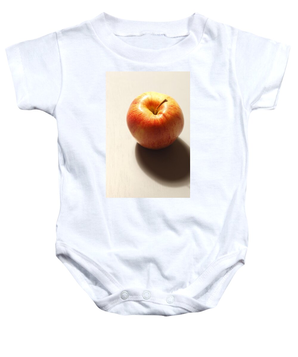 Apple Baby Onesie featuring the photograph Red apple by Ulrich Kunst And Bettina Scheidulin