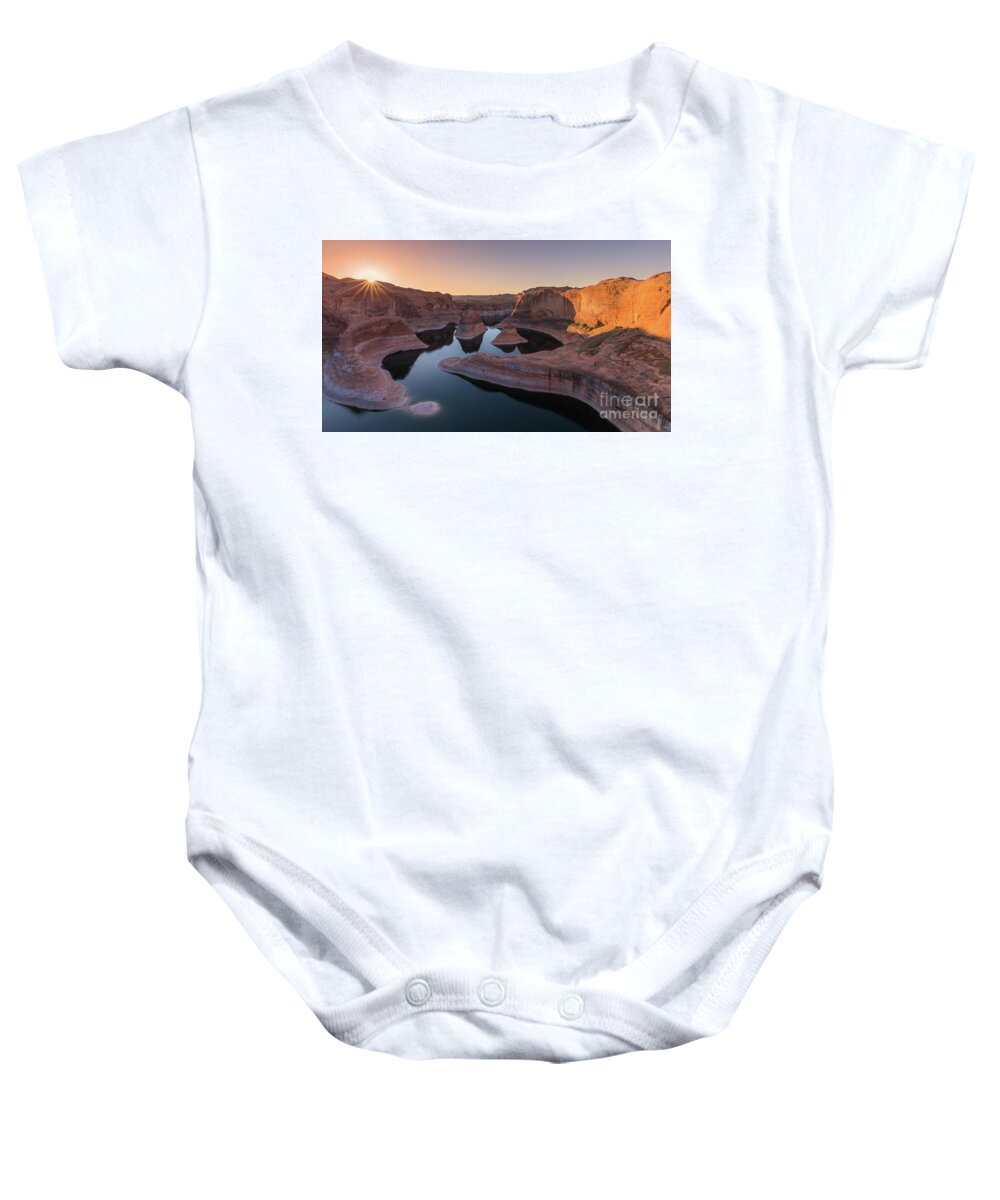 American Baby Onesie featuring the photograph Reflection Canyon, Lake Powell, Utah by Henk Meijer Photography