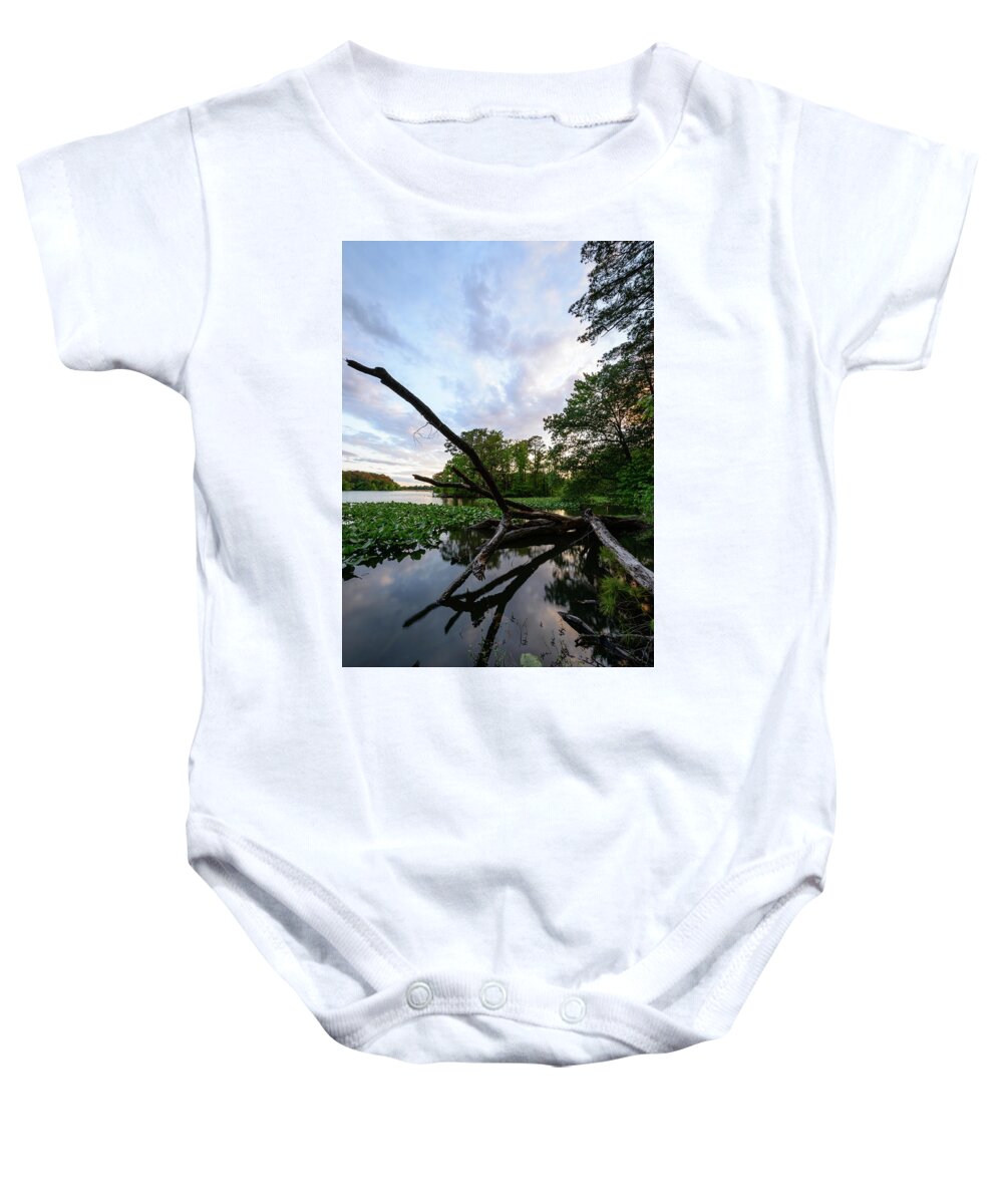Azalea Garden Road Baby Onesie featuring the photograph Reflections Of The Past by Michael Scott