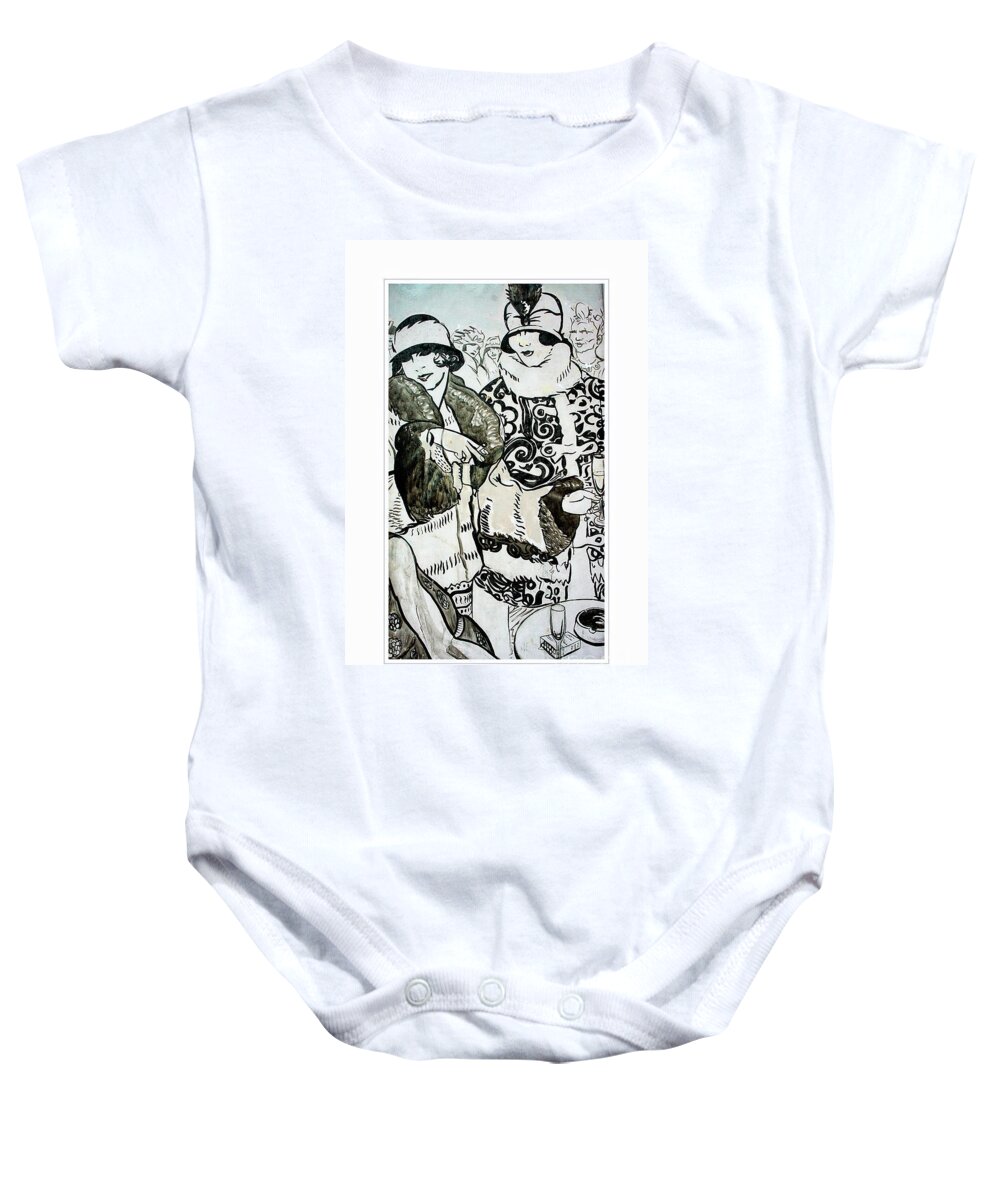 Roaring 20's Baby Onesie featuring the photograph Roaring 20s by Lilliana Mendez