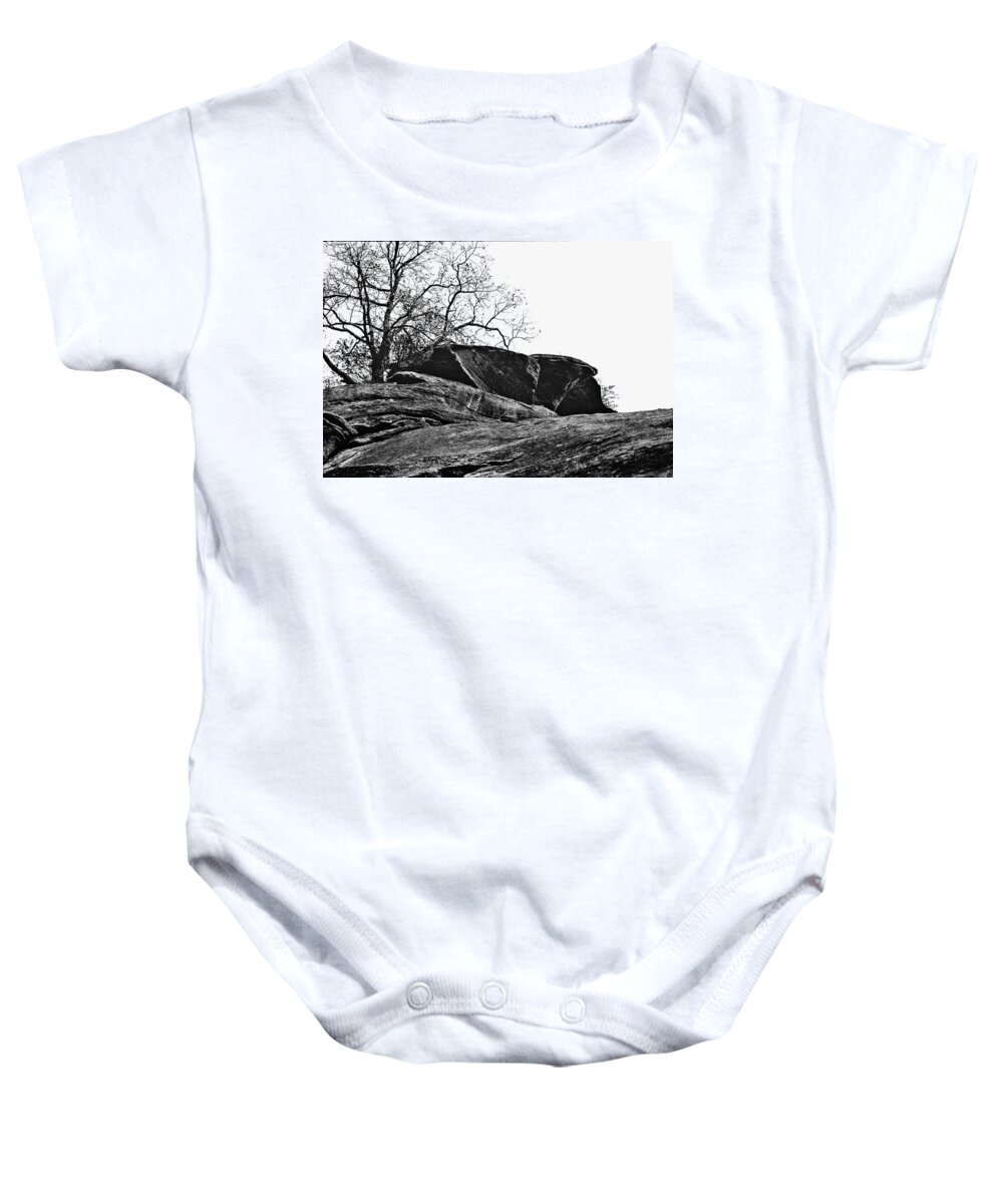 Landscape Baby Onesie featuring the photograph Rock Wave by Steve Karol