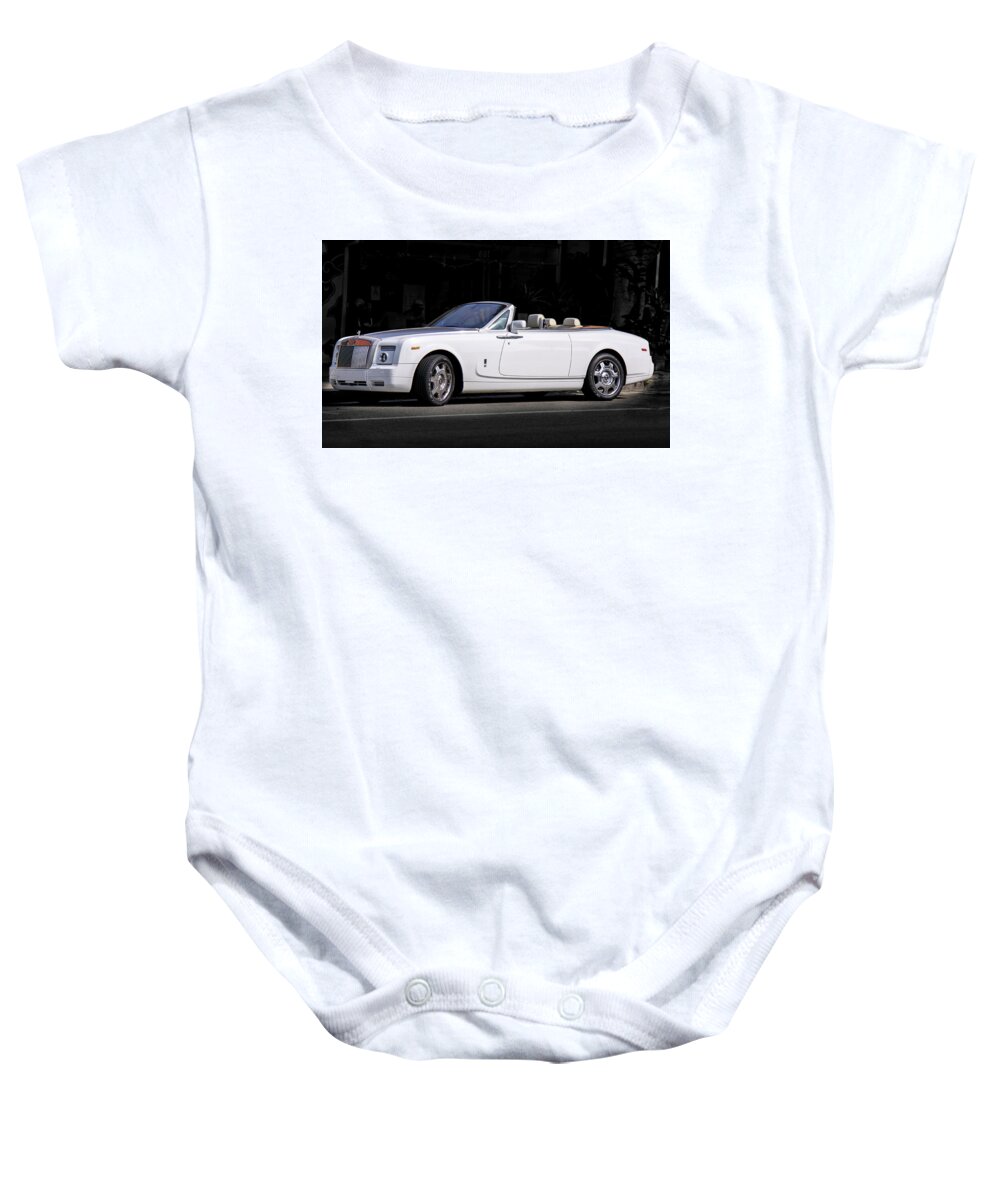 Rolls-royce Baby Onesie featuring the photograph Rolls Royce Phantom Drophead Coupe by Gene Parks