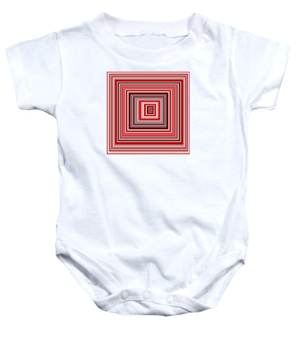 Abstract Baby Onesie featuring the digital art S.5.2 by Gareth Lewis