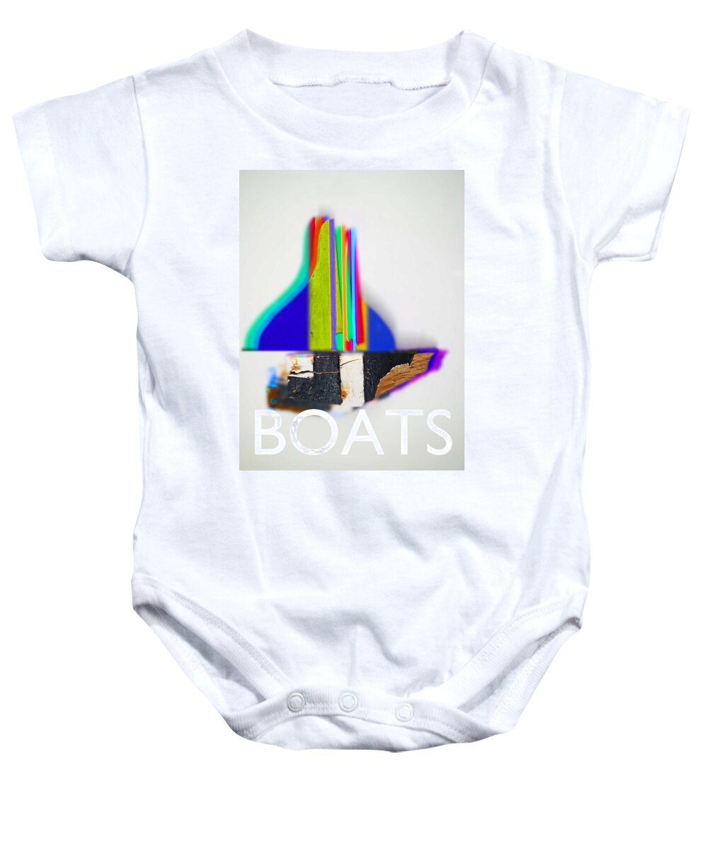 Sculpture Baby Onesie featuring the digital art Sails by Charles Stuart