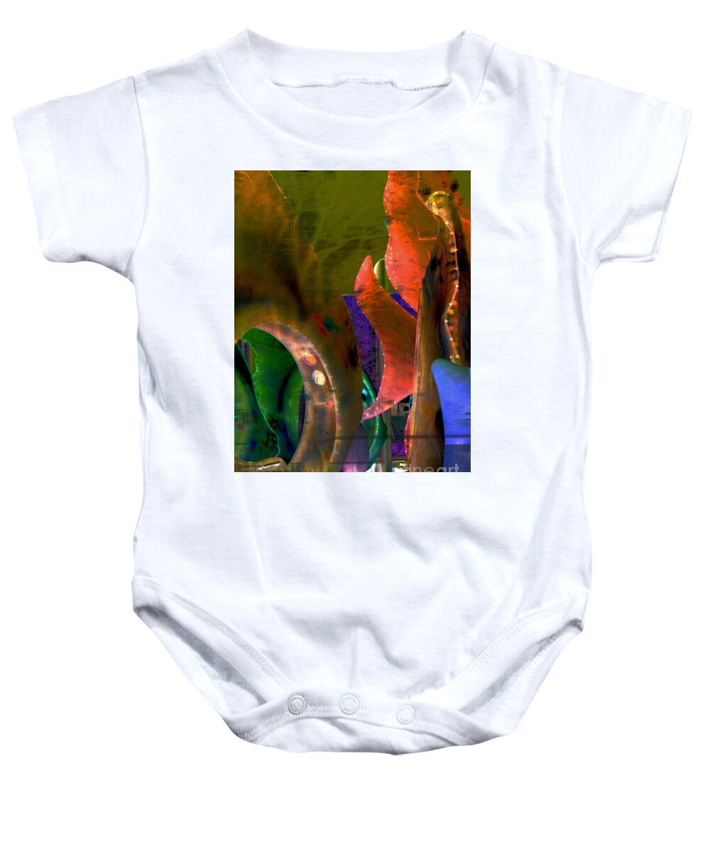 Seaglass Baby Onesie featuring the photograph Seaglass Invert 3 by Randall Weidner