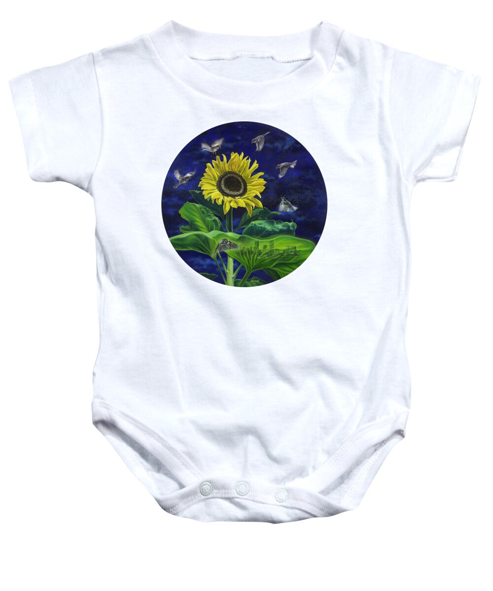 Original Oil Painting Baby Onesie featuring the painting Seeds of Desire by Ian Anderson