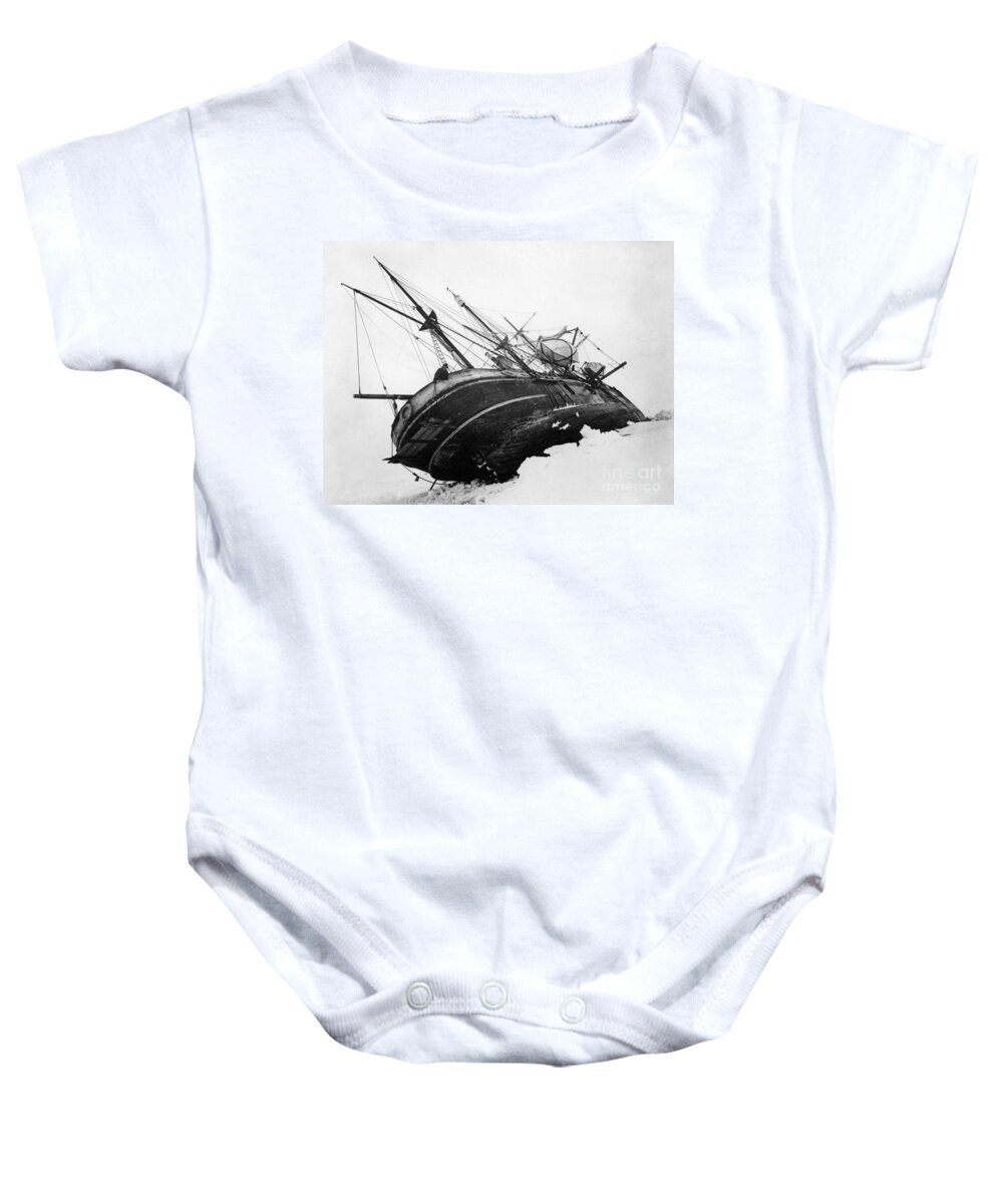 1915 Baby Onesie featuring the photograph Shackleton Expedition c1915 by Granger