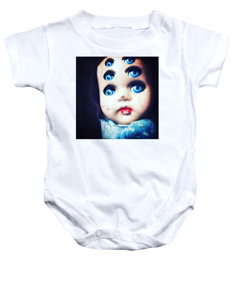 Vintage Baby Onesie featuring the photograph Six by Subject Dolly