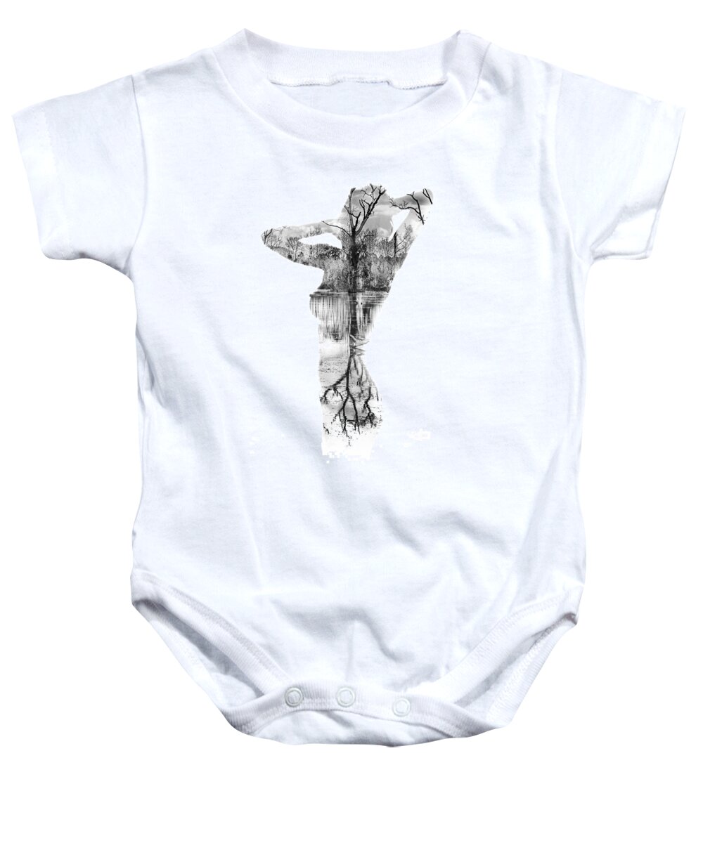 Exposure Baby Onesie featuring the photograph Skin Deep by Stelios Kleanthous