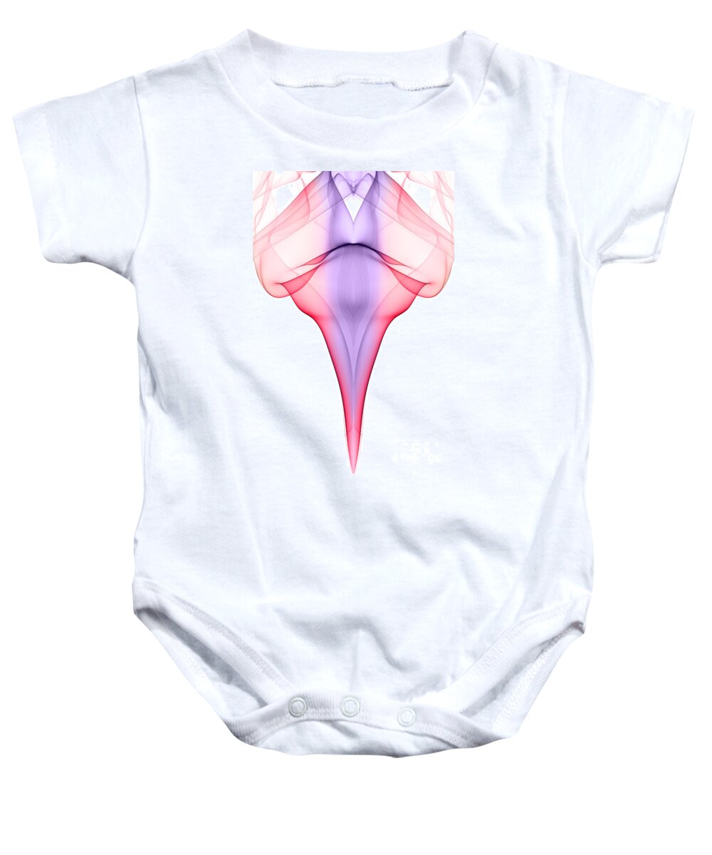 Abstract Baby Onesie featuring the photograph smoke XV by Joerg Lingnau