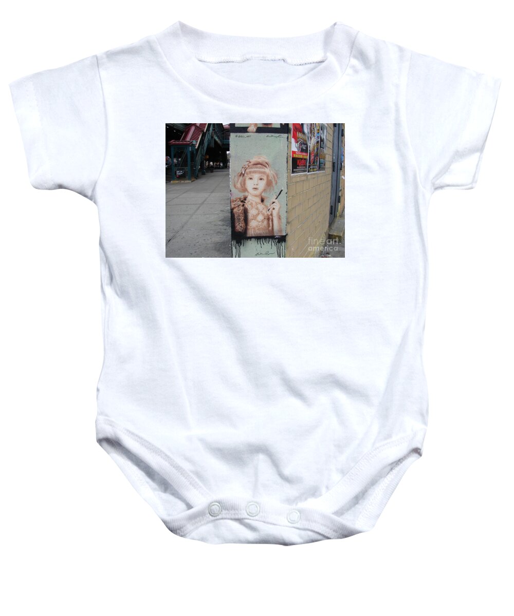 Graffiti Baby Onesie featuring the photograph Smoking Girl by Cole Thompson