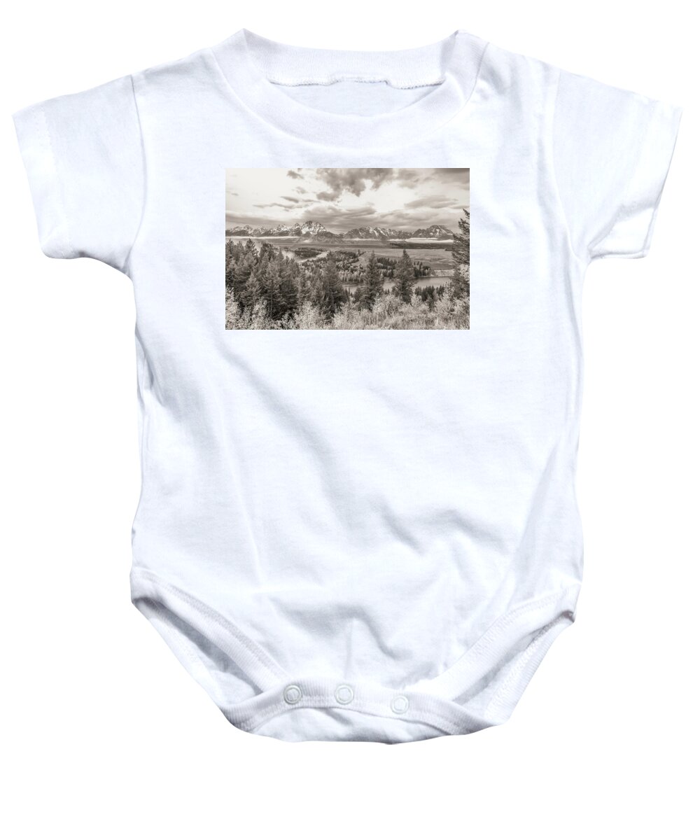 Adventure Baby Onesie featuring the photograph Snake River Overlook Grand Teton by Scott McGuire