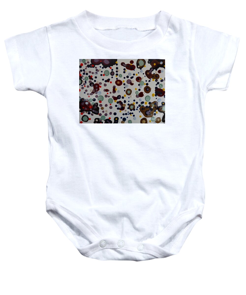 Abstract Baby Onesie featuring the photograph Space Dots by Douglas W Warawa