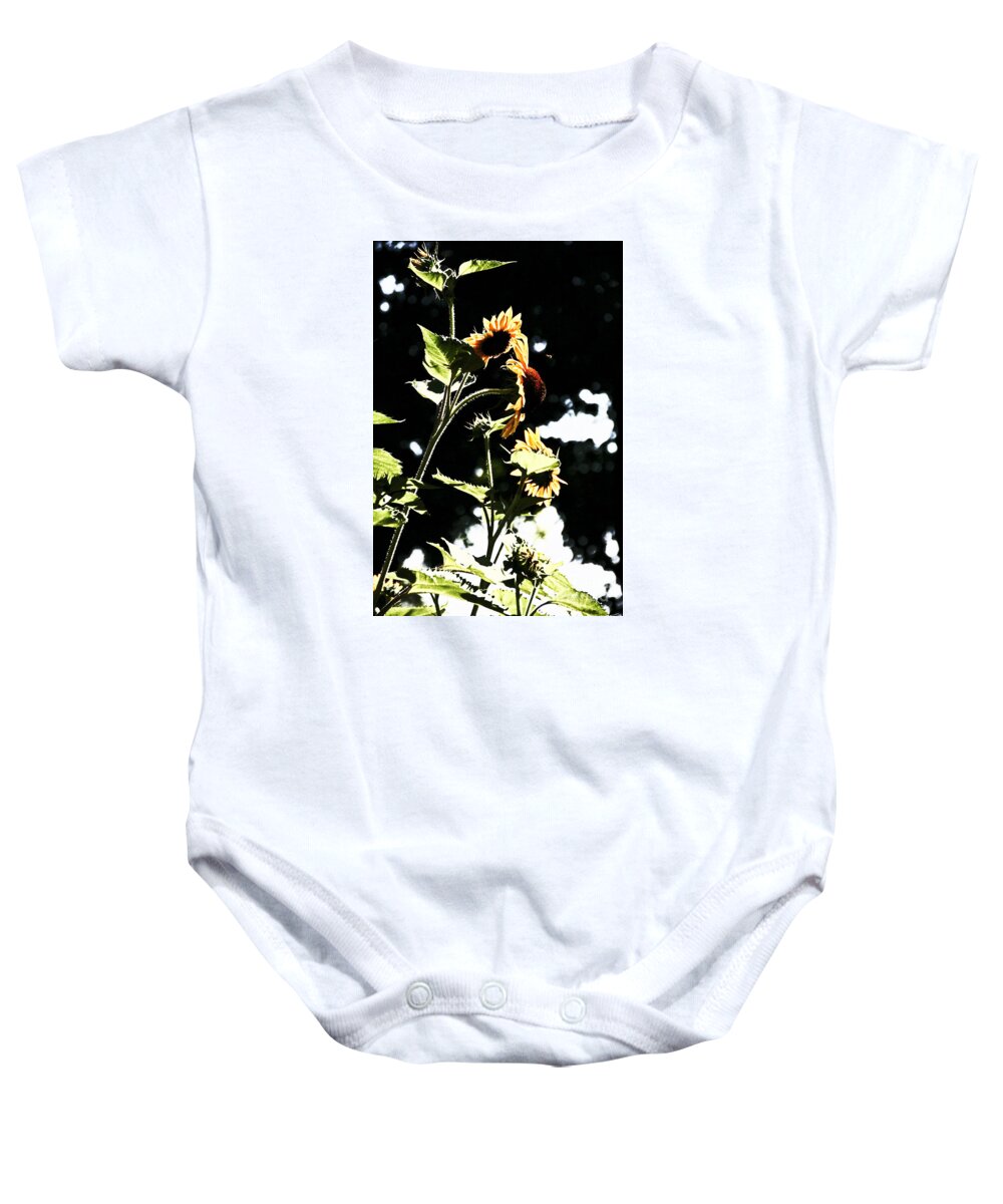 Baby Onesie featuring the photograph Standing Sunflower by David Frederick