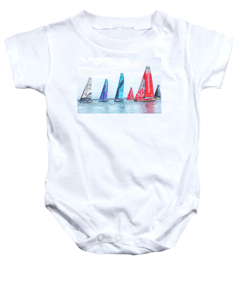 Ocean Baby Onesie featuring the photograph Starting Line by JBK Photo Art