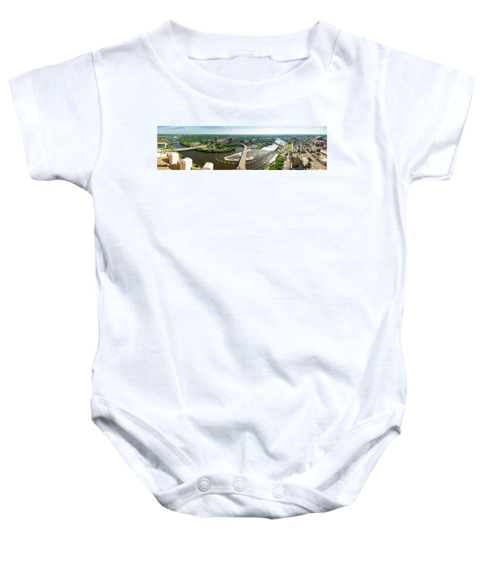 Minneapolis Baby Onesie featuring the photograph Summer in the Mill City by Mike Evangelist