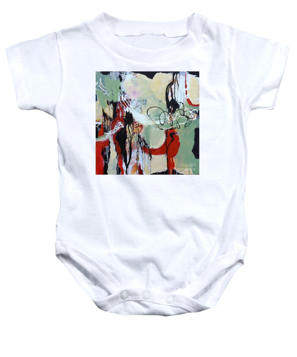  Baby Onesie featuring the painting Summer Jazz by Donna Frost