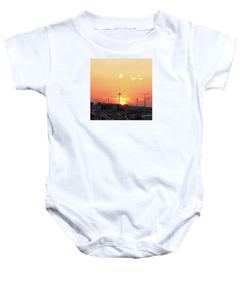 Sunset Baby Onesie featuring the photograph Sunset #1 by Ippei Uchida