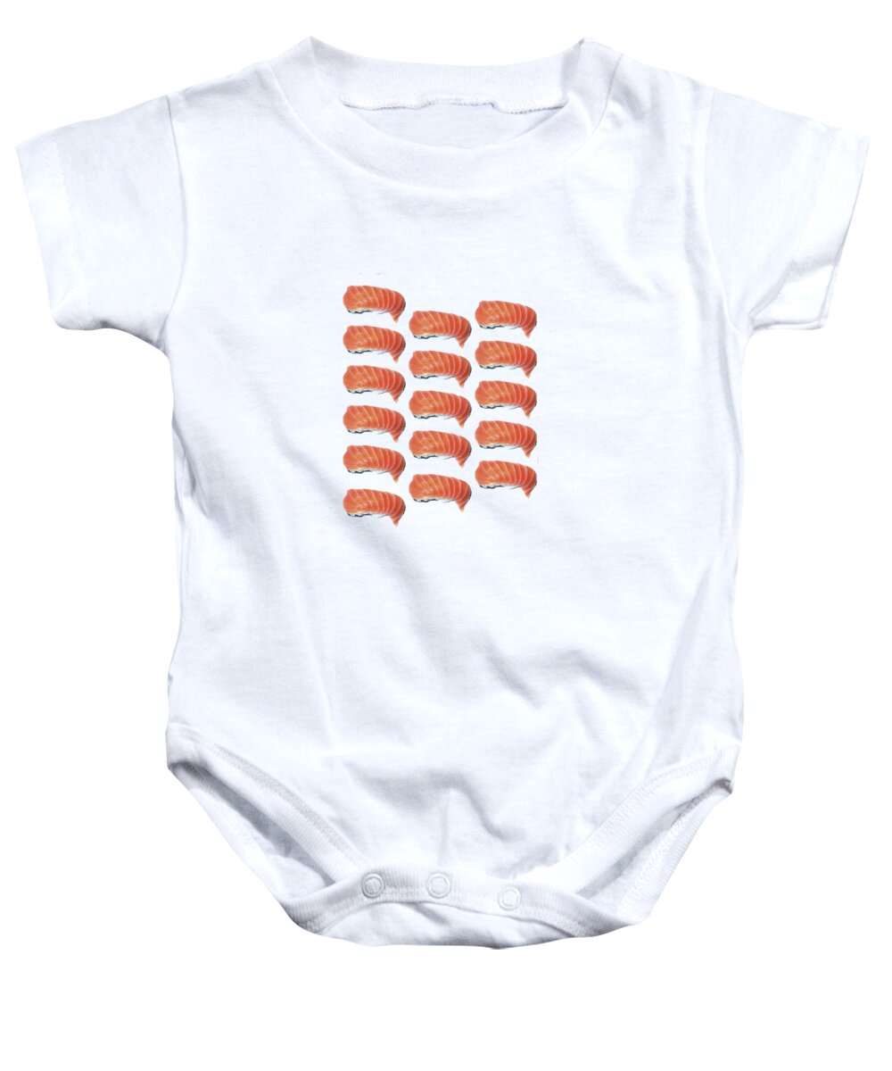 Fish Baby Onesie featuring the photograph Sushi T-shirt by Edward Fielding