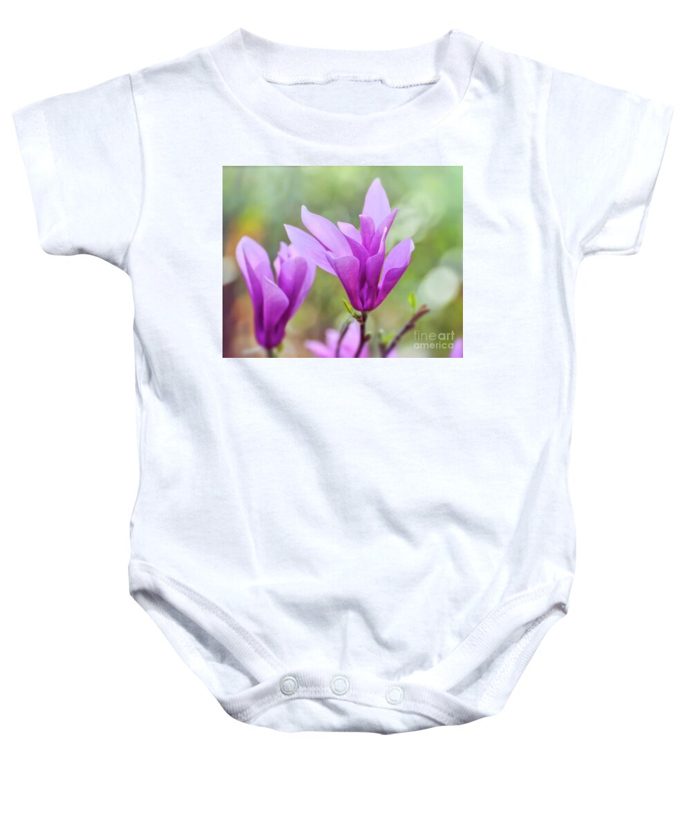 Magnolia Baby Onesie featuring the photograph Sweet Magnolia by Kerri Farley