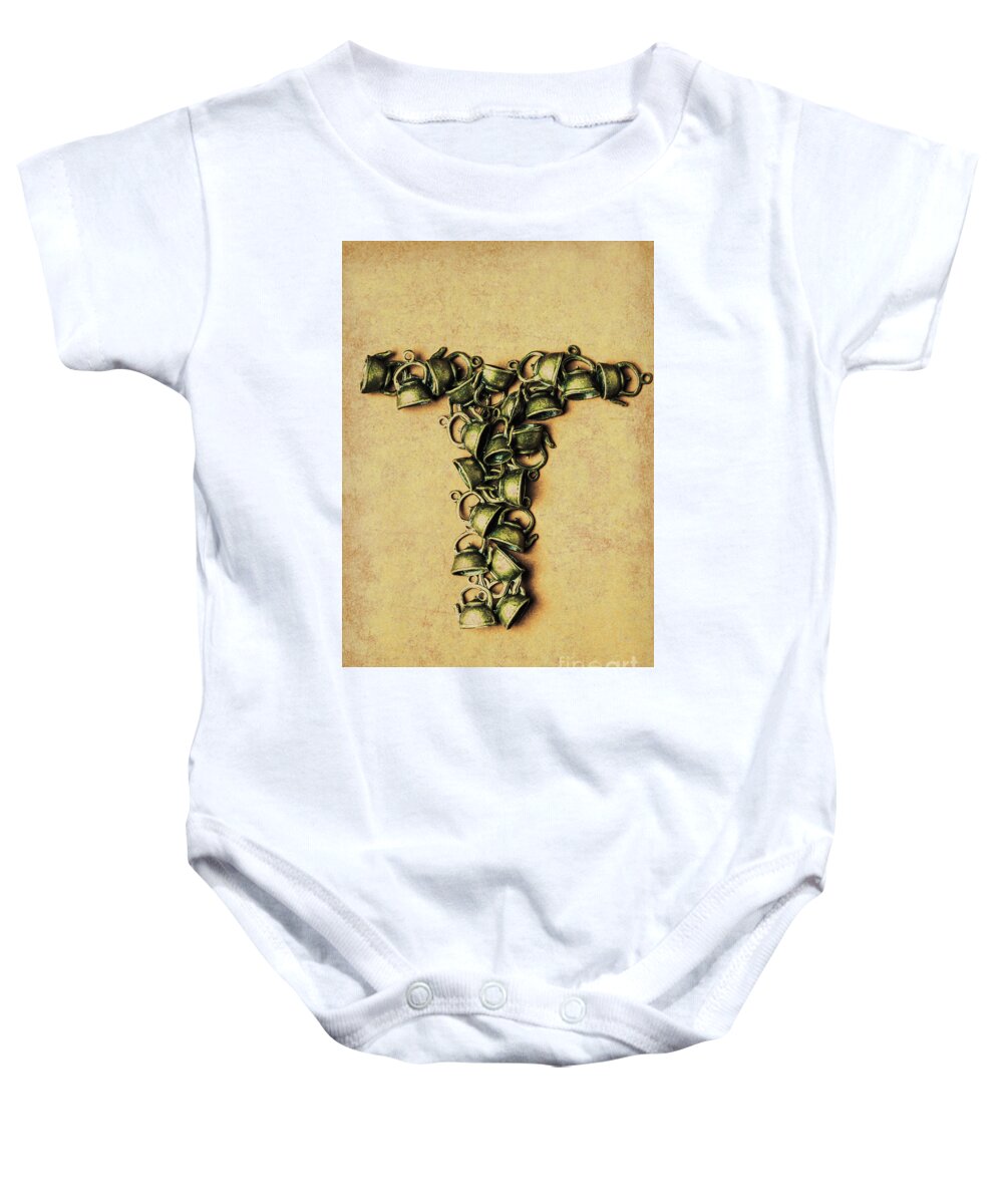 Drink Baby Onesie featuring the photograph Tea pot art by Jorgo Photography