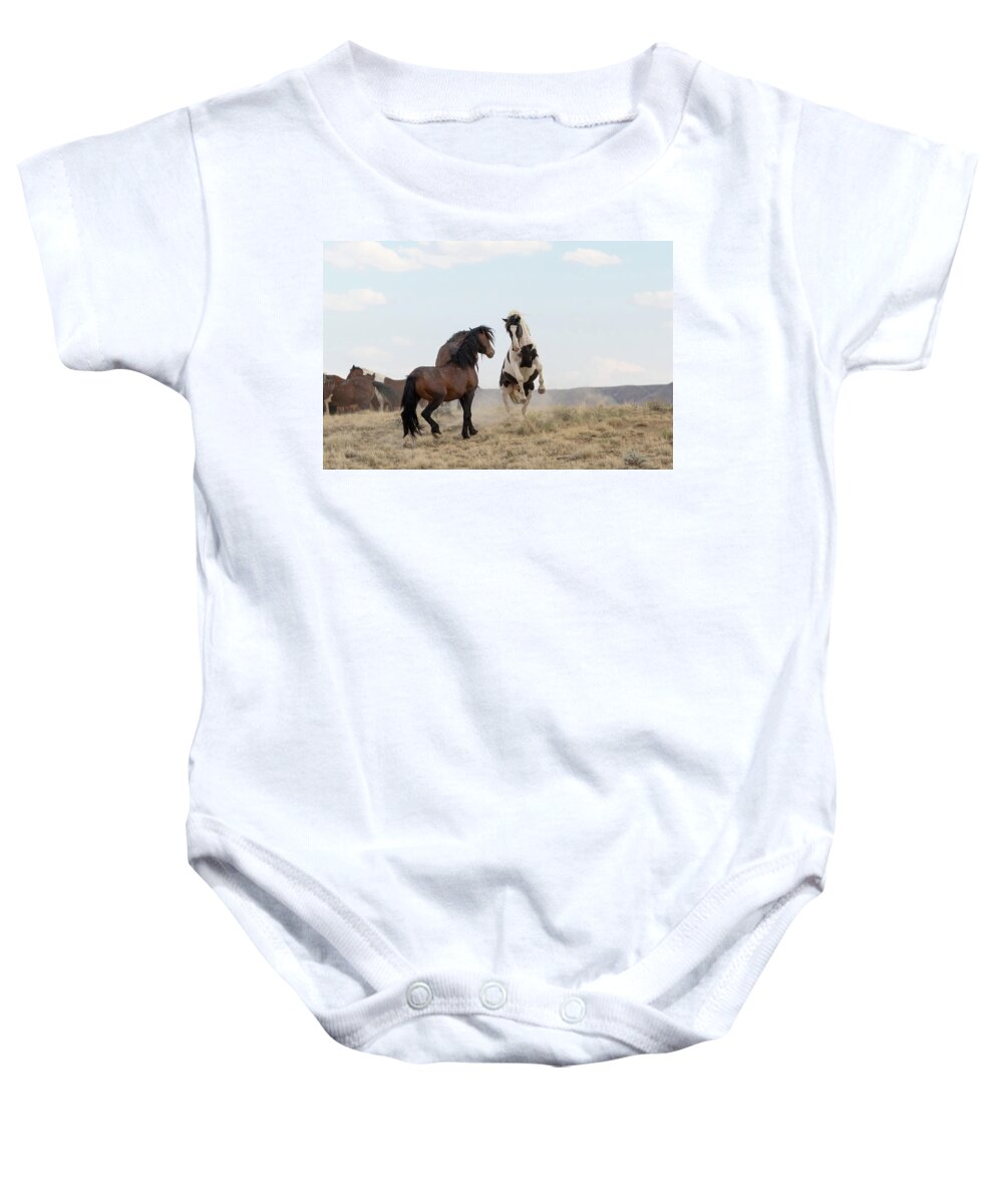 Horses Baby Onesie featuring the photograph Tecumseh by Ronnie And Frances Howard
