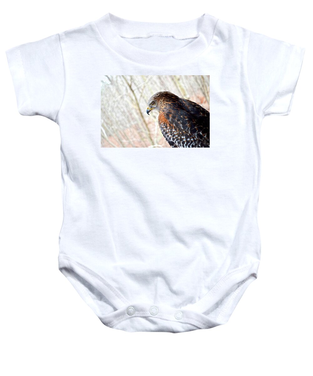 Raptor Baby Onesie featuring the photograph The Overwatch by Jason Bohannon
