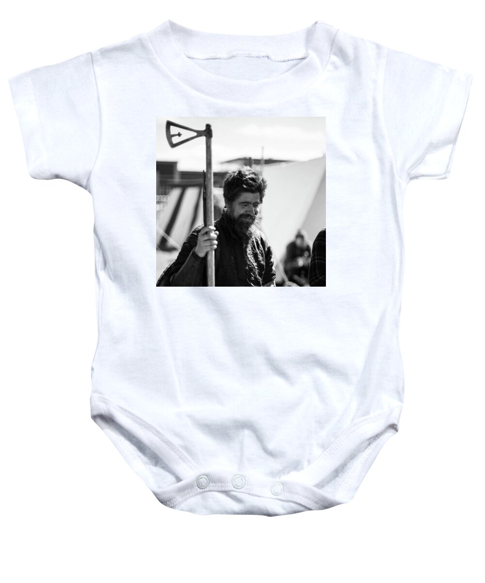Viking Baby Onesie featuring the photograph The Vikings Are Coming! by Aleck Cartwright