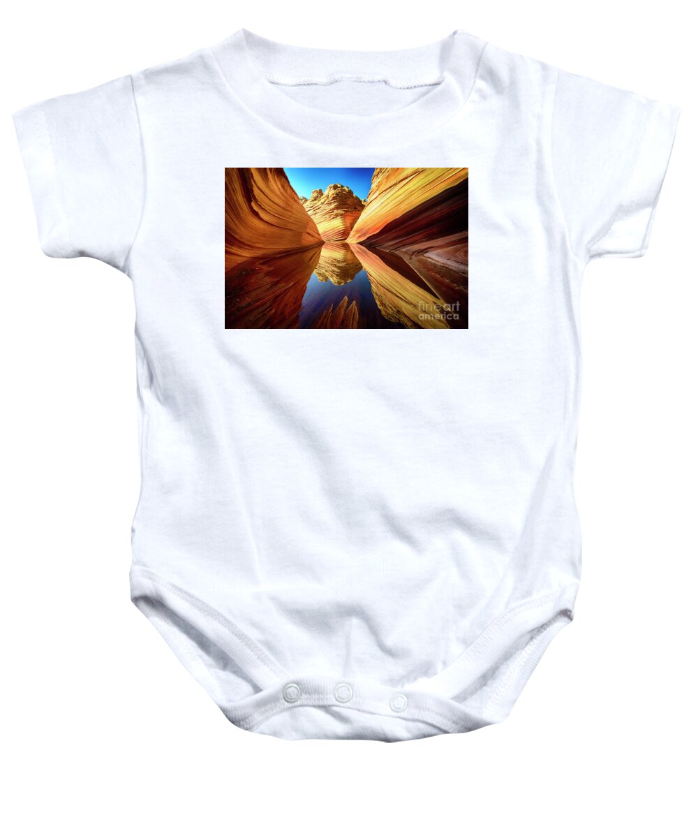 Beauty Baby Onesie featuring the photograph The Wave Arizona 1 by Bob Christopher