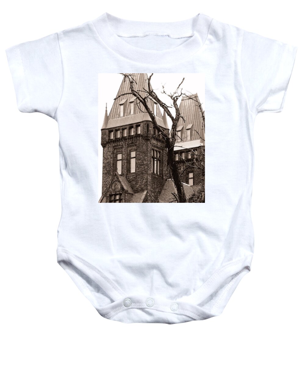 Asylum Baby Onesie featuring the photograph Then The Dream Wakes Me by Char Szabo-Perricelli
