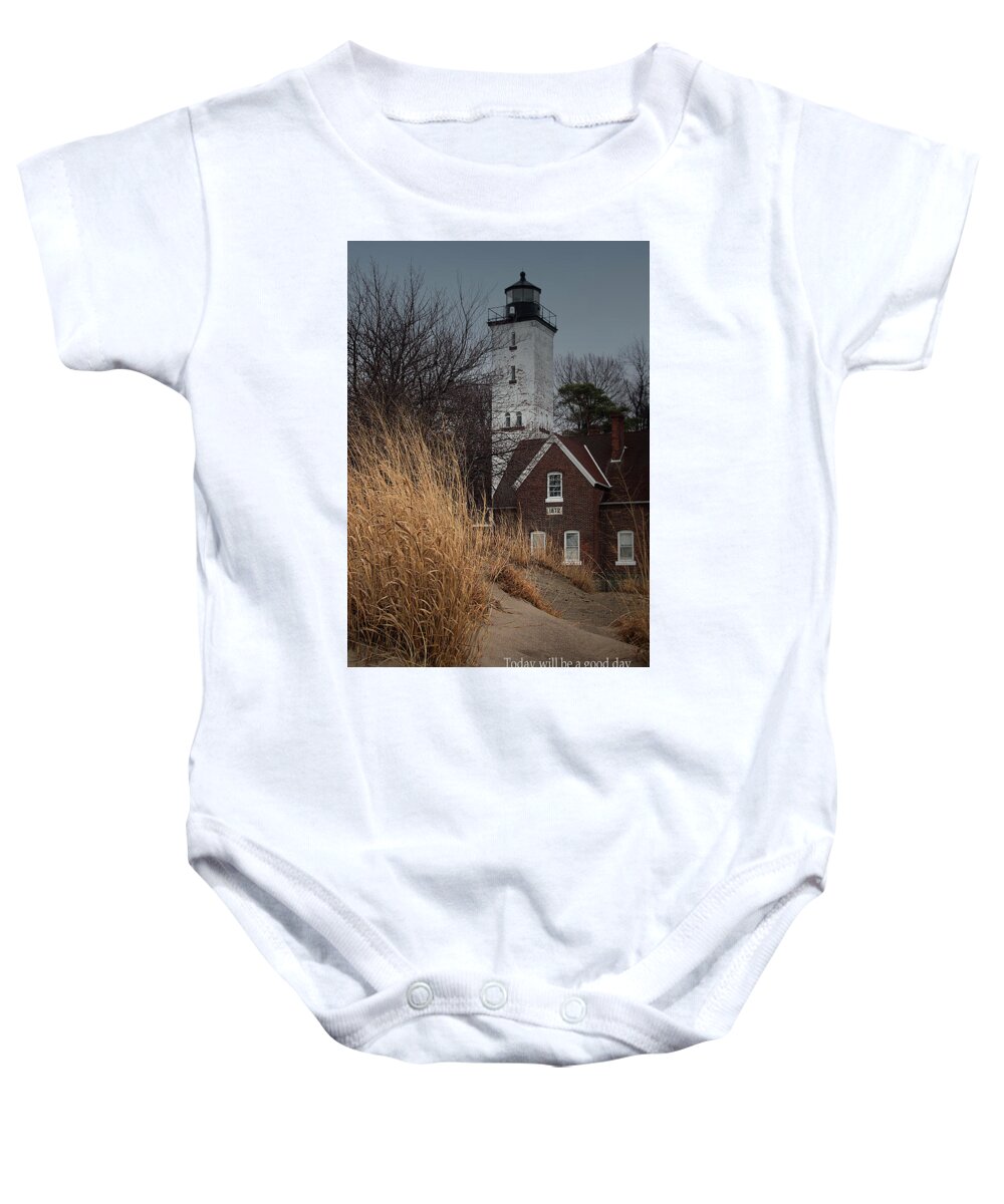 Meditation Baby Onesie featuring the photograph Today by Rebecca Samler