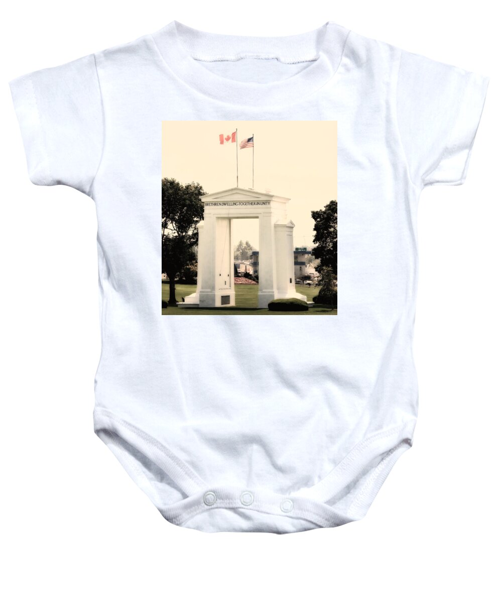 Canada Baby Onesie featuring the photograph Together in Unity by Paul W Sharpe Aka Wizard of Wonders