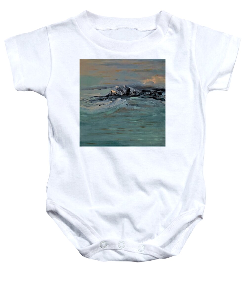 Abstract Baby Onesie featuring the painting True North by Soraya Silvestri