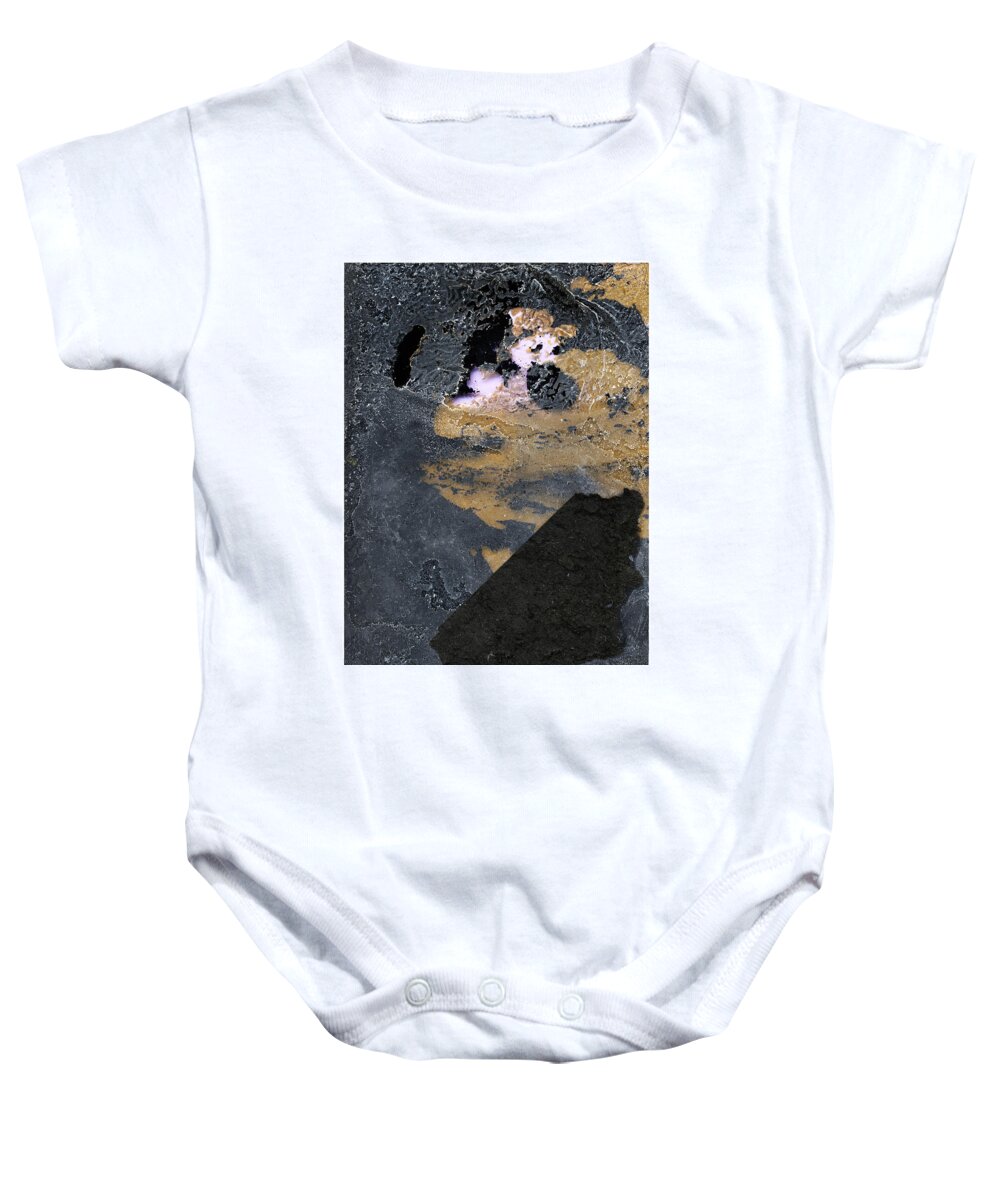 Abstract Photograph Baby Onesie featuring the digital art Untitled 9 by Doug Duffey
