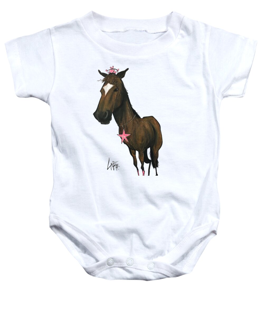 Vca Baby Onesie featuring the drawing VCA Brownrigg by John LaFree