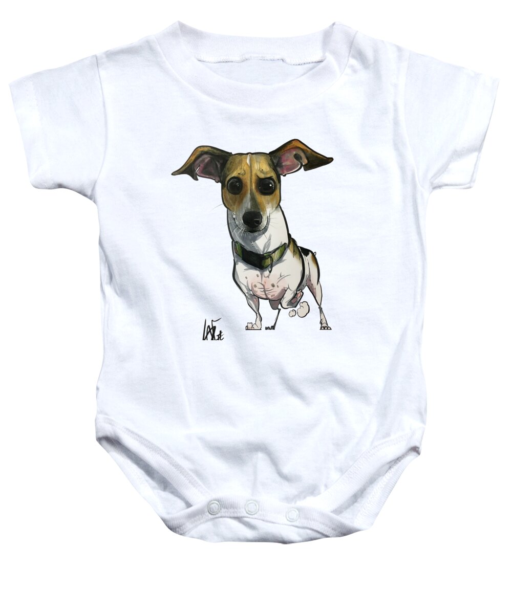 Vca Baby Onesie featuring the drawing VCA Donovan by John LaFree