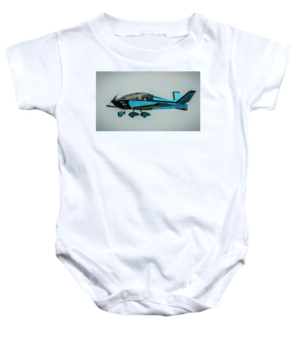 Big Muddy Air Race Baby Onesie featuring the photograph Vic Vicari revised by Jeff Kurtz